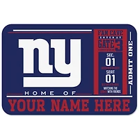 WinCraft New York Giants 20'' x 30'' Personalized Floor Mat