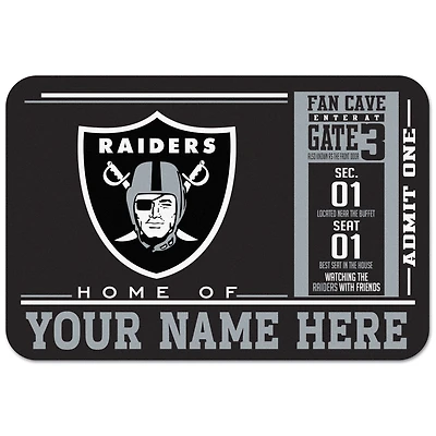 WinCraft Las Vegas Raiders 20'' x 30'' Personalized Floor Mat
