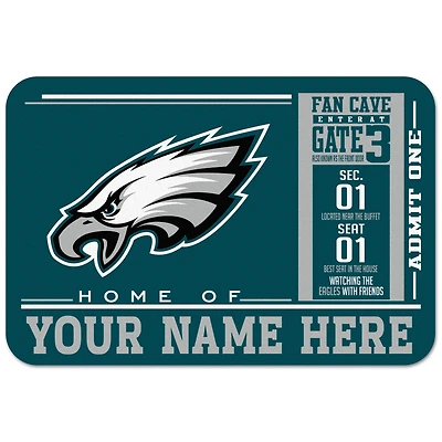 WinCraft Philadelphia Eagles 20'' x 30'' Personalized Floor Mat