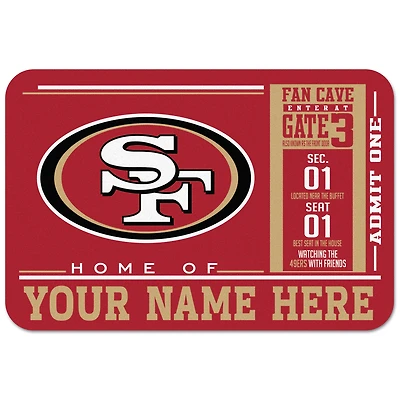 WinCraft San Francisco 49ers 20'' x 30'' Personalized Floor Mat