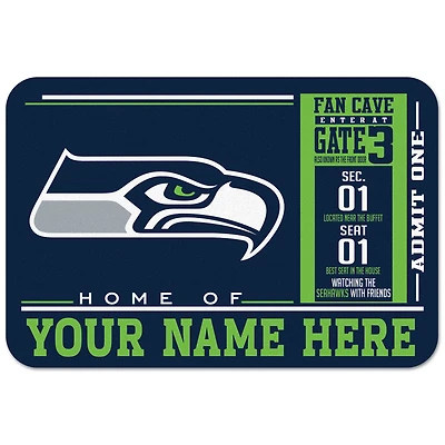 WinCraft Seattle Seahawks 20'' x 30'' Personalized Floor Mat