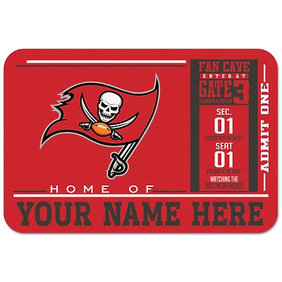 WinCraft Tampa Bay Buccaneers 20'' x 30'' Personalized Floor Mat