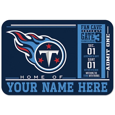 WinCraft Tennessee Titans 20'' x 30'' Personalized Floor Mat