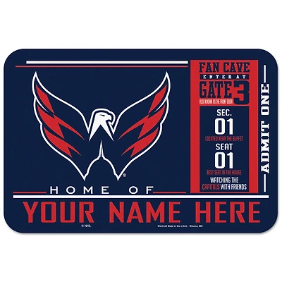 WinCraft Washington Capitals 20'' x 30'' Personalized Floor Mat