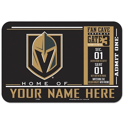 WinCraft Vegas Golden Knights 20'' x 30'' Personalized Floor Mat