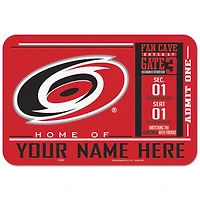 WinCraft Carolina Hurricanes 20'' x 30'' Personalized Floor Mat