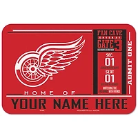 WinCraft Detroit Red Wings 20'' x 30'' Personalized Floor Mat