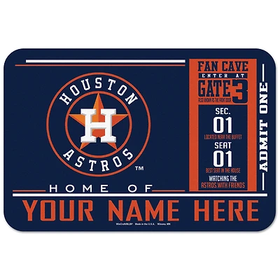 WinCraft Houston Astros 20'' x 30'' Personalized Floor Mat