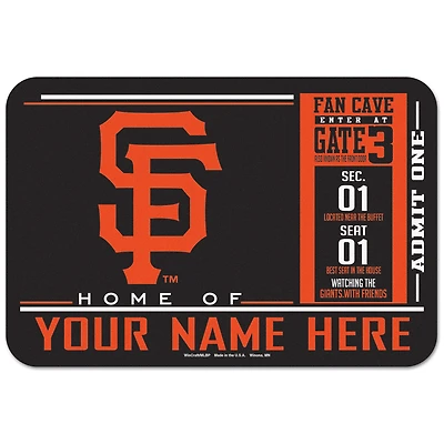 WinCraft San Francisco Giants 20'' x 30'' Personalized Floor Mat
