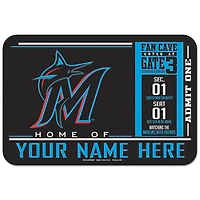 WinCraft Miami Marlins 20'' x 30'' Personalized Floor Mat