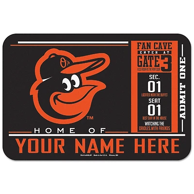 WinCraft Baltimore Orioles 20'' x 30'' Personalized Floor Mat