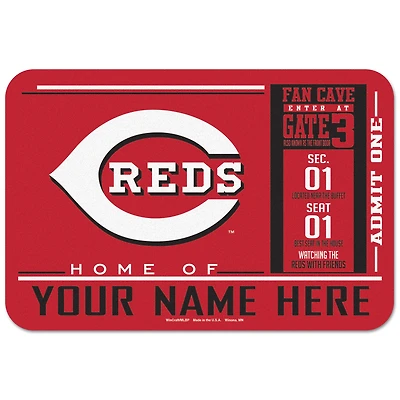 WinCraft Cincinnati Reds 20'' x 30'' Personalized Floor Mat