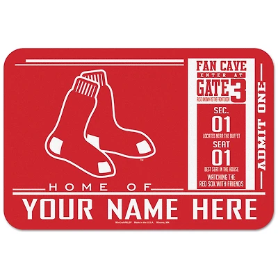 WinCraft Boston Red Sox 20'' x 30'' Personalized Floor Mat