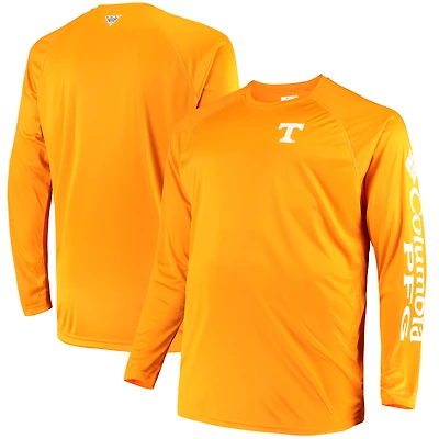 Men's Columbia Tennessee Orange Tennessee Volunteers Big & Tall Terminal Tackle Long Sleeve Omni-Shade T-Shirt