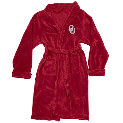 Men's The Northwest Company Crimson Oklahoma Sooners Silk Touch Bath Robe