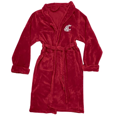 Men's The Northwest Group Crimson Washington State Cougars Silk Touch Bath Robe