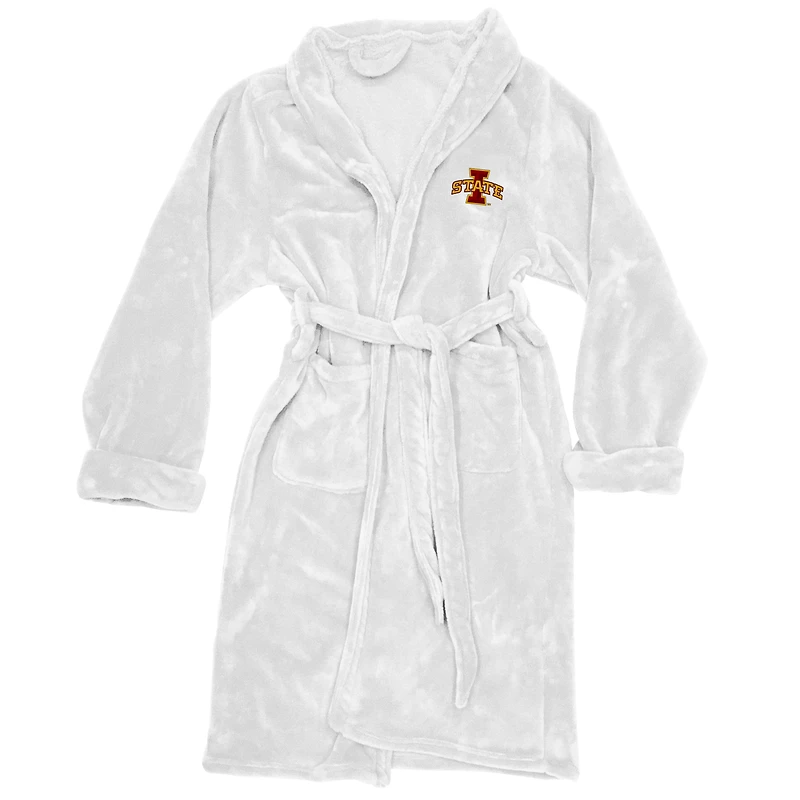 Men's The Northwest Group White Iowa State Cyclones Silk Touch Bath Robe