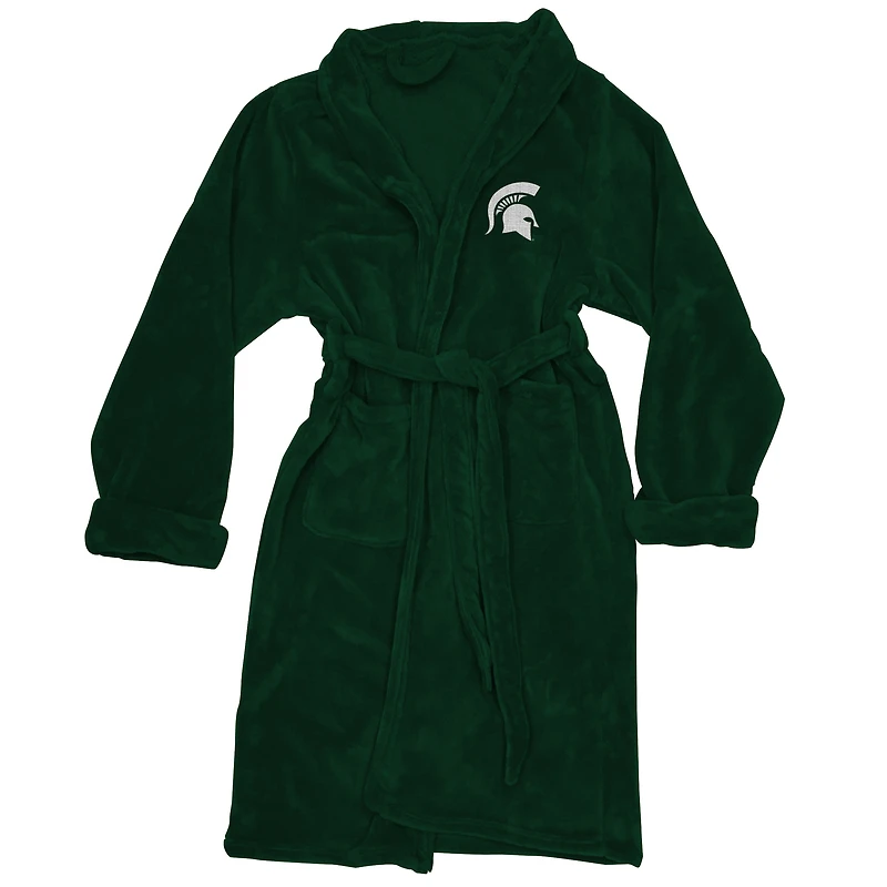 Men's The Northwest Group Green Michigan State Spartans Silk Touch Bath Robe