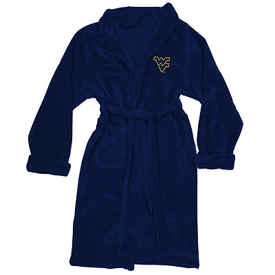 Men's The Northwest Group Navy West Virginia Mountaineers Silk Touch Bath Robe