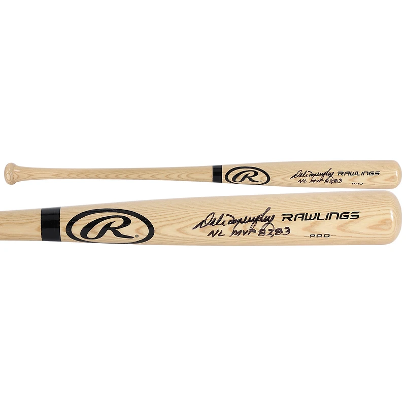 Dale Murphy Atlanta Braves Autographed Blonde Rawlings Pro Bat with "82/83 NL MVP" Inscription