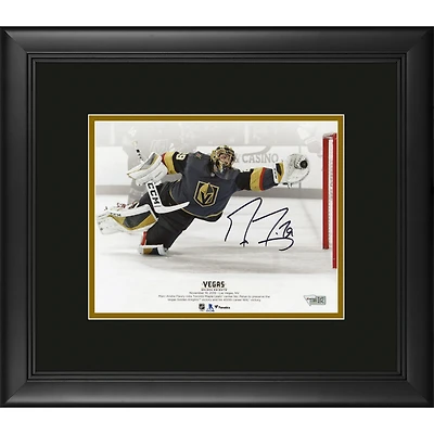 Marc-Andre Fleury Vegas Golden Knights Framed Autographed 8" x 10" Diving Save vs. Toronto Maple Leafs Photograph
