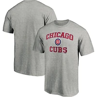 Men's Fanatics Heather Gray Chicago Cubs Heart & Soul T-Shirt