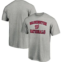 Men's Fanatics Heather Gray Washington Nationals Heart & Soul T-Shirt