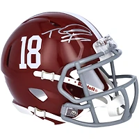 Tua Tagovailoa Alabama Crimson Tide Autographed Riddell Speed Mini Helmet
