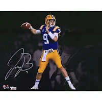 Joe Burrow LSU Tigers Autographed 11" x 14" Passing Spotlight Photograph