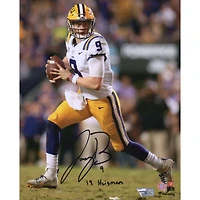 Joe Burrow LSU Tigers Autographed 8" x 10" Passing Photograph with "19 Heisman" Inscription