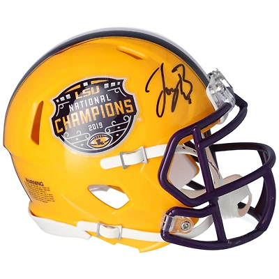 Joe Burrow LSU Tigers Autographed College Football Playoff 2019 National Champions Riddell Speed Mini Helmet