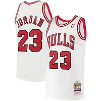 Men's Mitchell & Ness Michael Jordan White Chicago Bulls 1995 Hardwood Classics Authentic Jersey