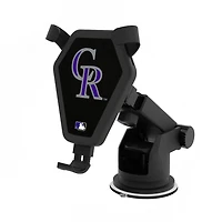 Colorado Rockies Solid Design Wireless Car Charger