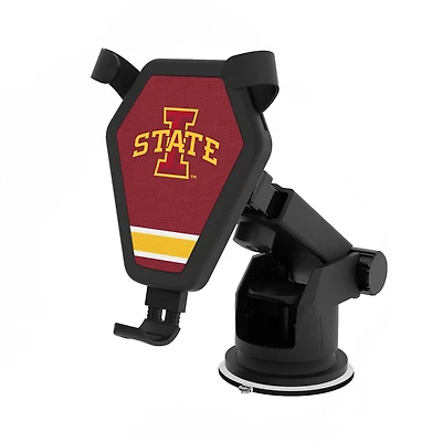 Iowa State Cyclones Stripe Design Wireless Car Charger