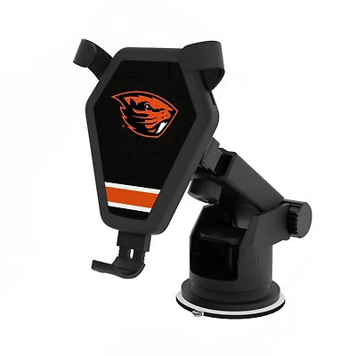 Oregon State Beavers Stripe Design Wireless Car Charger