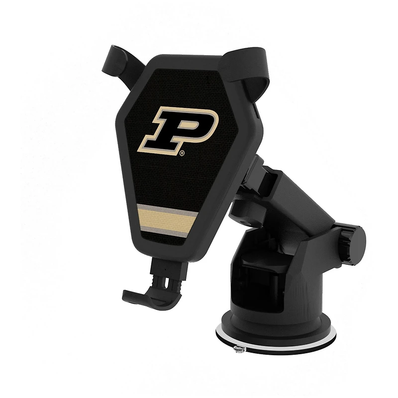 Purdue Boilermakers Stripe Design Wireless Car Charger