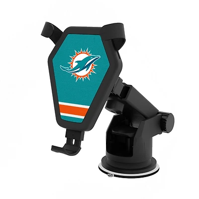Miami Dolphins Stripe Design Wireless Car Charger