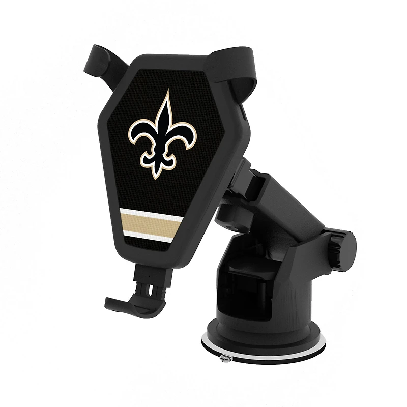 New Orleans Saints Stripe Design Wireless Car Charger