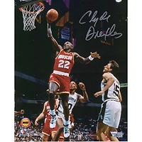 Clyde Drexler Houston Rockets Autographed 8" x 10" Dunking Photograph