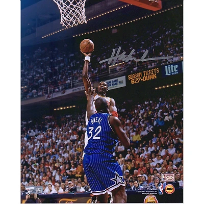 Hakeem Olajuwon Houston Rockets Autographed 8" x 10" Shooting Over Shaquille O'Neal Photograph