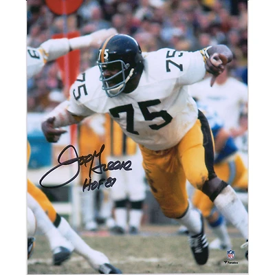 Joe Greene Pittsburgh Steelers Autographed 8" x 10" Action Running Photograph with "HOF 87" Inscription
