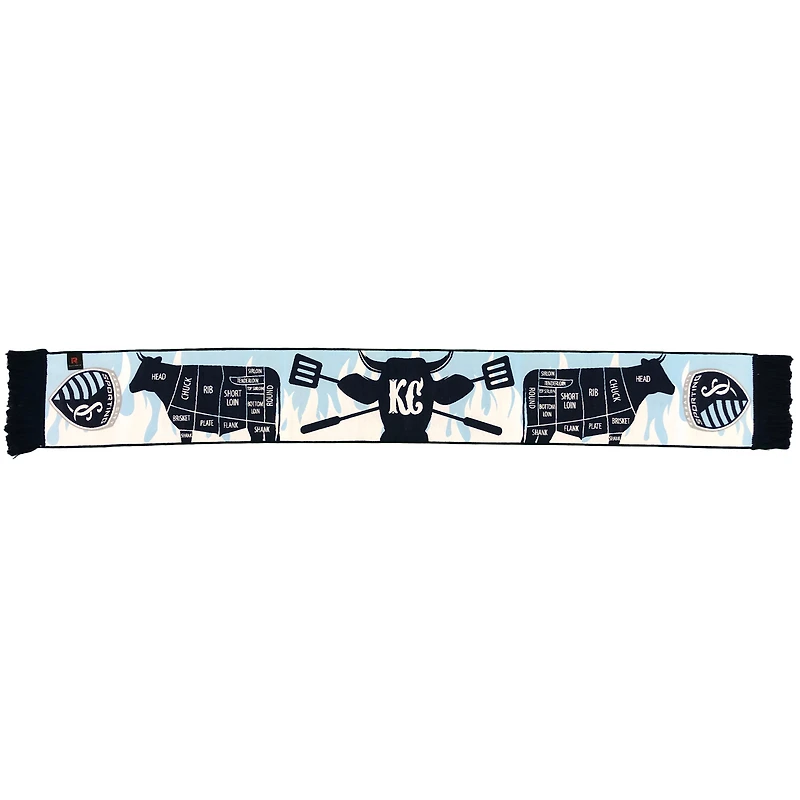 Blue Sporting Kansas City BBQ Woven Scarf