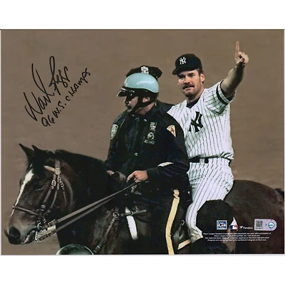 Wade Boggs New York Yankees Autographed 8" x 10" 1996 World Series Celebration Photograph with "96 W.S. Champs" Inscription