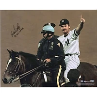 Wade Boggs New York Yankees Autographed 16" x 20" 1996 World Series Celebration Photograph with "96 W.S. Champs" Inscription