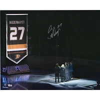 Scott Niedermayer New Jersey Devils Autographed 16" x 20" Banner Raising Photograph