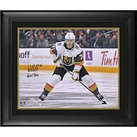 William Karlsson Vegas Golden Knights Framed Autographed 16" x 20" White Jersey Skating Photograph with "Wild Bill" Inscription