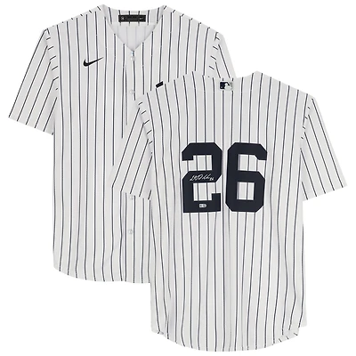 DJ LeMahieu New York Yankees Autographed Nike White Replica Jersey