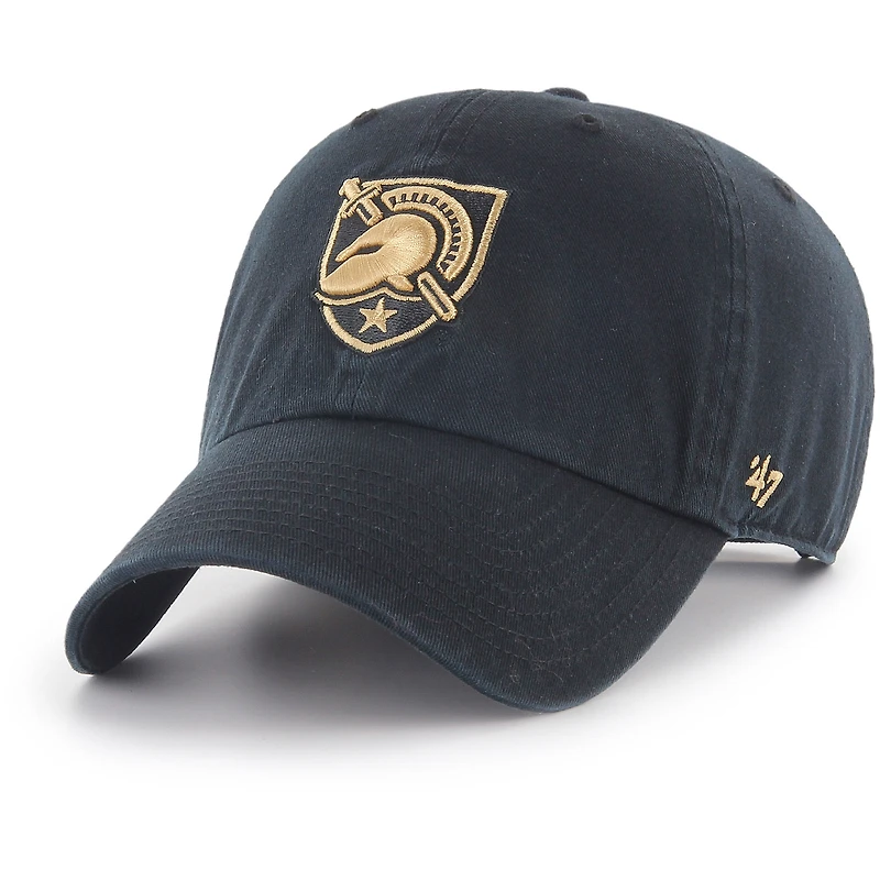Men's '47 Black Army Black Knights Clean Up Adjustable Hat