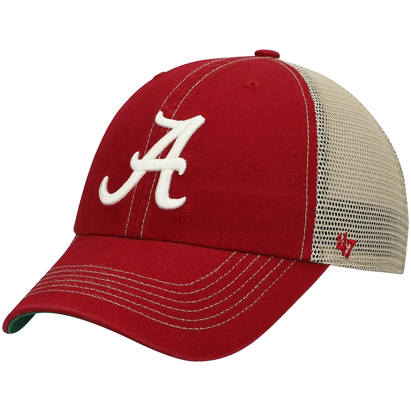 Men's '47 Crimson Alabama Crimson Tide Trawler Trucker Snapback Hat