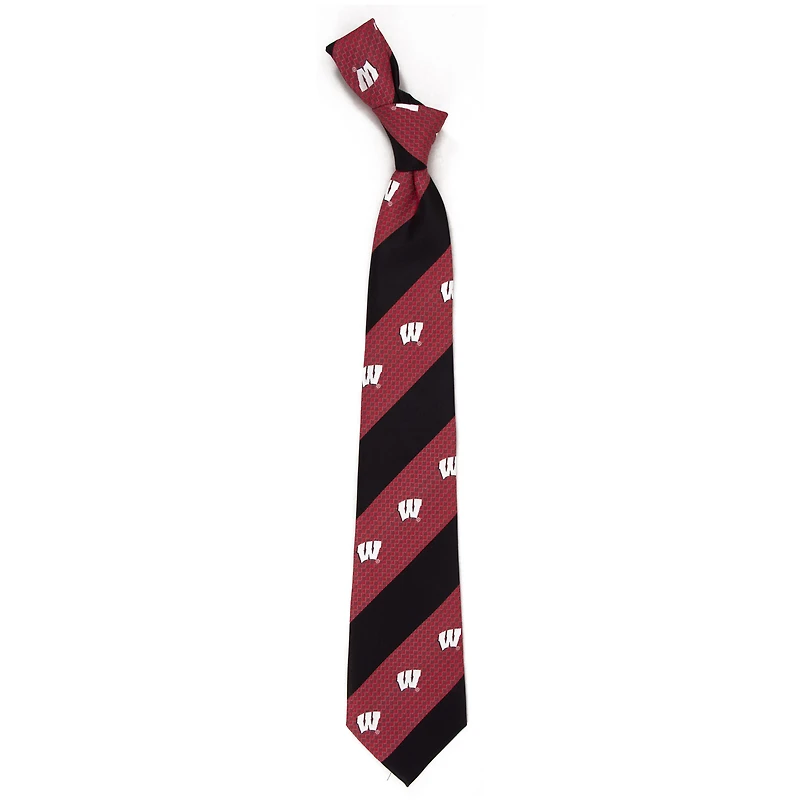 Men's Wisconsin Badgers Geo Stripe Tie